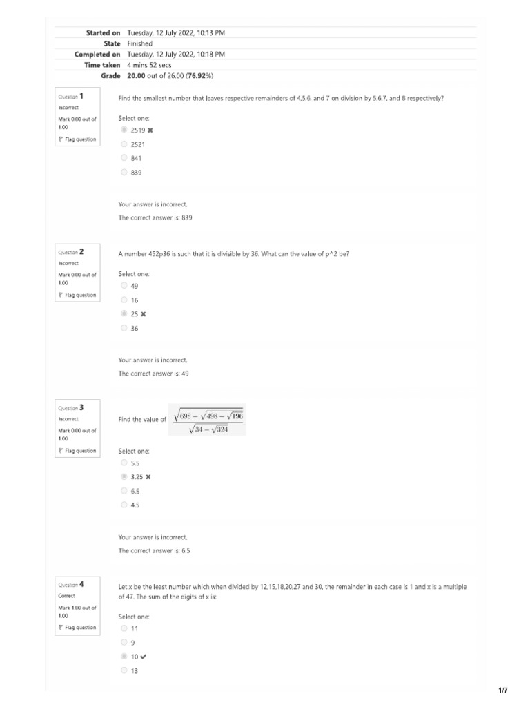 Numerical Ability PDF
