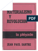 Jean Paul Sartre - Materialismo y Revolución.