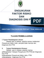 PENGUKURAN FAKTOR RISIKO & DIAGNOSIS DINI PTM New1 - Rev