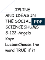 Discipline and Ideas in The Social Scienceshumss