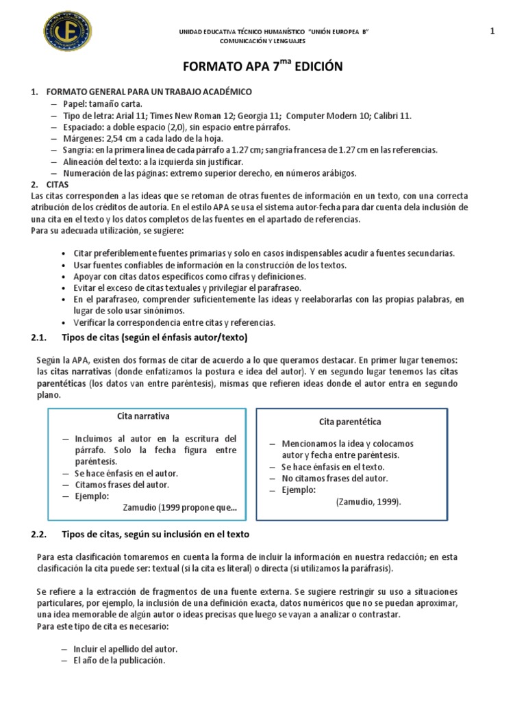 Formato APA para citas en español | PDF | Comillas | Estilo apa