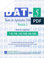 DAT-5 Hoja de Respuestas