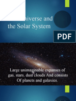 The Universe and The Solar System