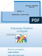 Bloque 4 - Expressing Quantities