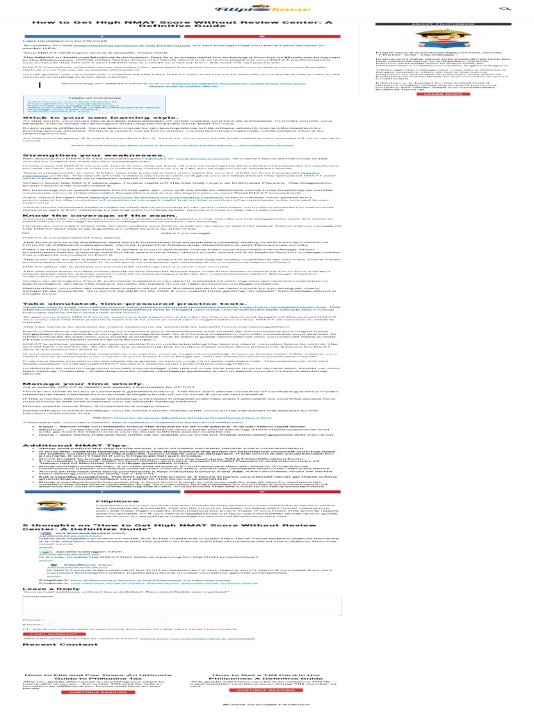 NMAT Tips and Tricks To Get 90+ Percentile Score PDF Test