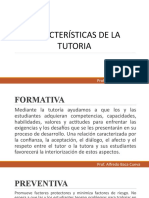 Características de La Tutoria