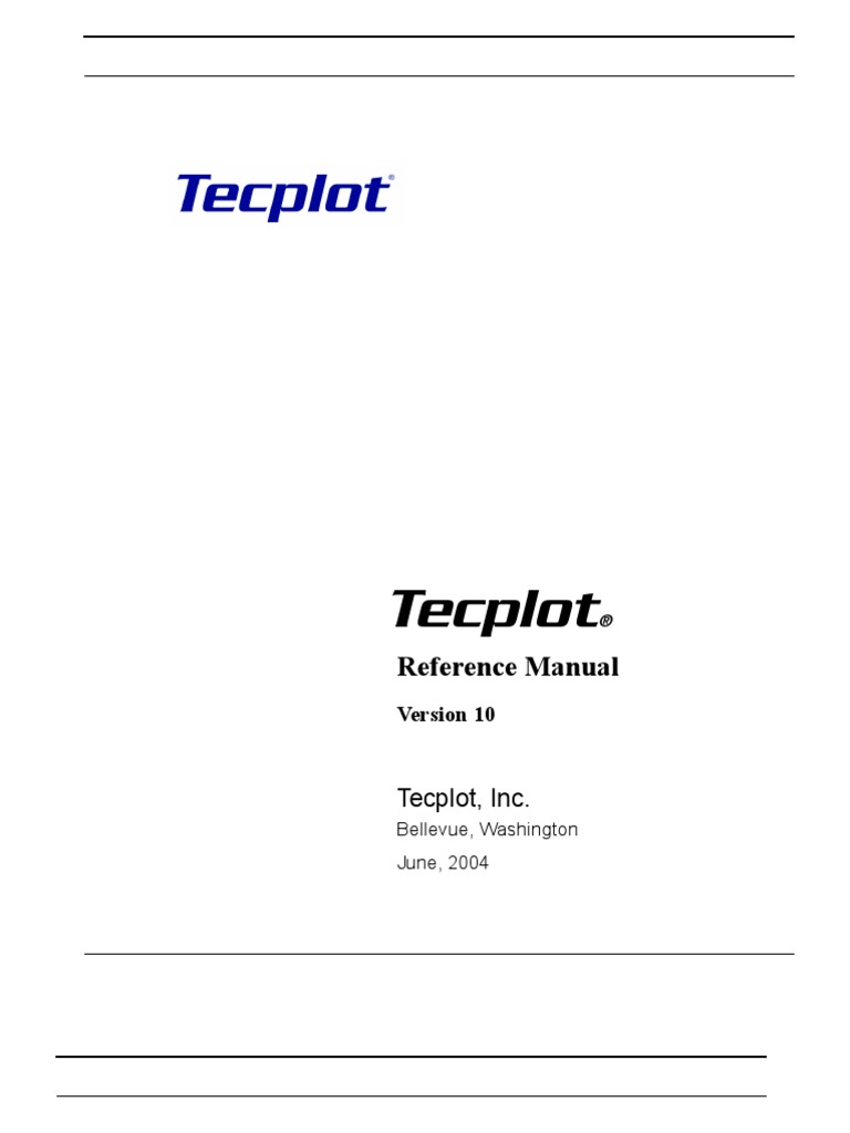 Tecplot 10 User Manual | PDF | Command Line Interface | Parameter ...