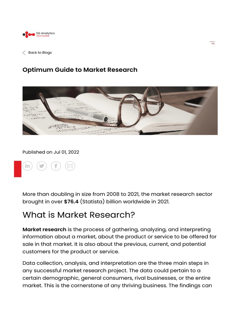 Comprehensive Market Research Guide | PDF | Marketing Research | Focus ...
