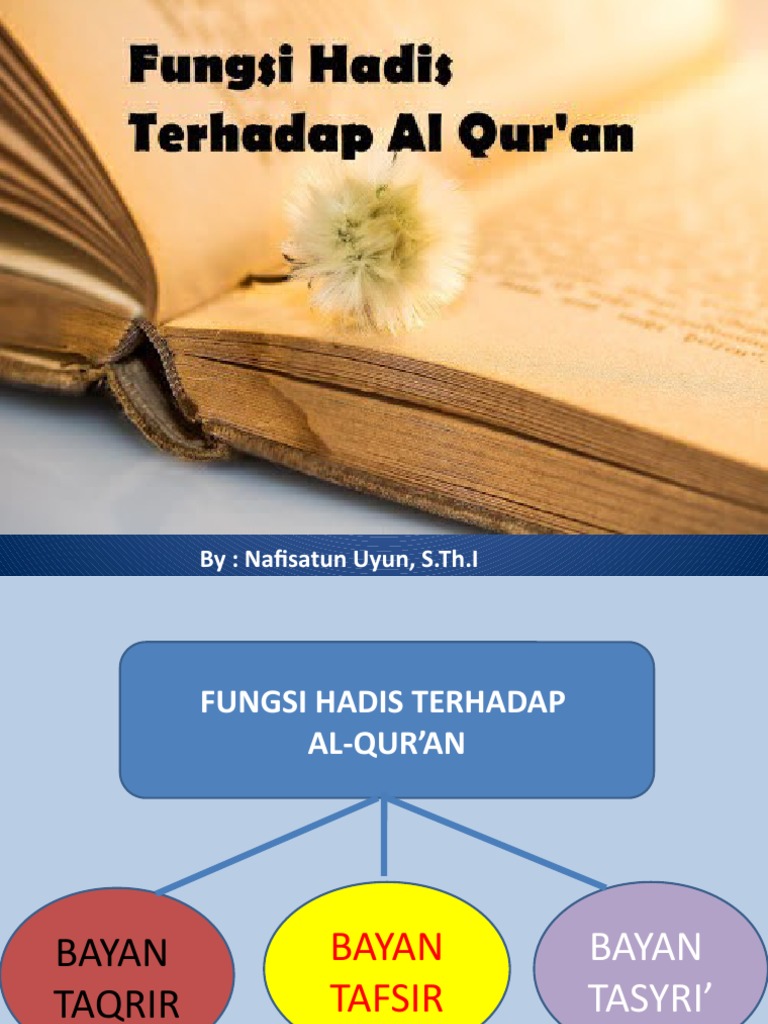 Fungsi Hadis dalam Bayan Tasyri' | PDF | Agama & Spiritualitas