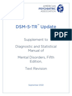 APA DSM5TR Update September 2022