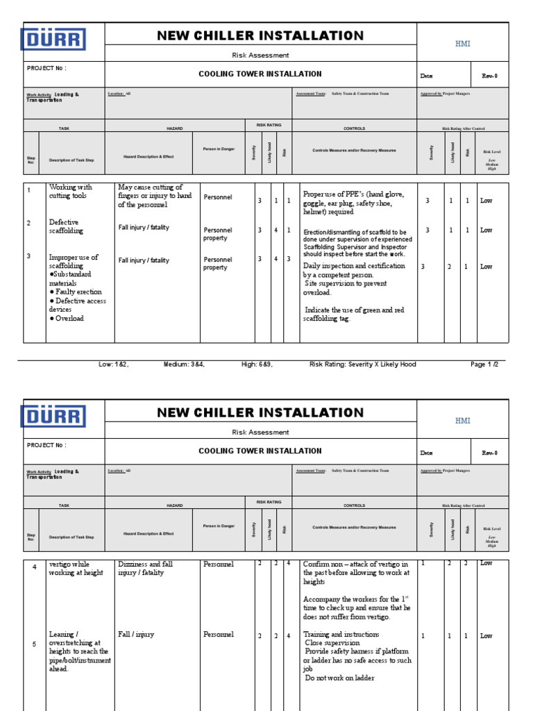 Risk Cooling Tower PDF Risk Risk Assessment