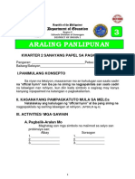 Araling Panlipunan: Department of Education