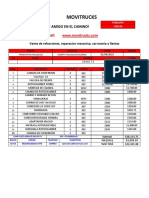 Refacciones y servicio para camión de carga