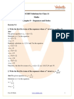 Class 11 - Maths - Sequences and Series