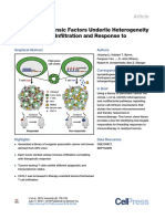 Tumor Cell Intrinsic Factors