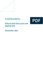 2111 GCE Subject Grade Boundaries