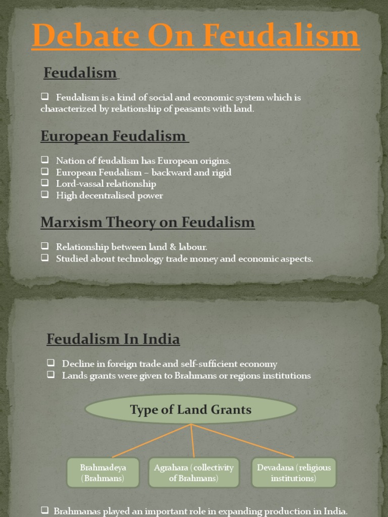 Debate On Feudalism Pdf Feudalism Serfdom