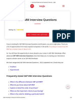 Top 30 SAP MM Interview Questions & Answers - 2022