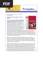 College and Career Readiness Here and Abroad