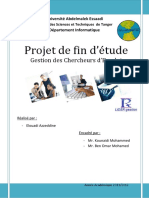 (PFE) Gestion Informatique Des Chercheurs D'emploi