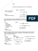 DC Generator Equation of Induced Emf (Sample Problems)