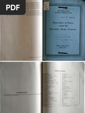 USSBS Report 65, Employment of Forces Under the Southwest Pacific Command, OCR