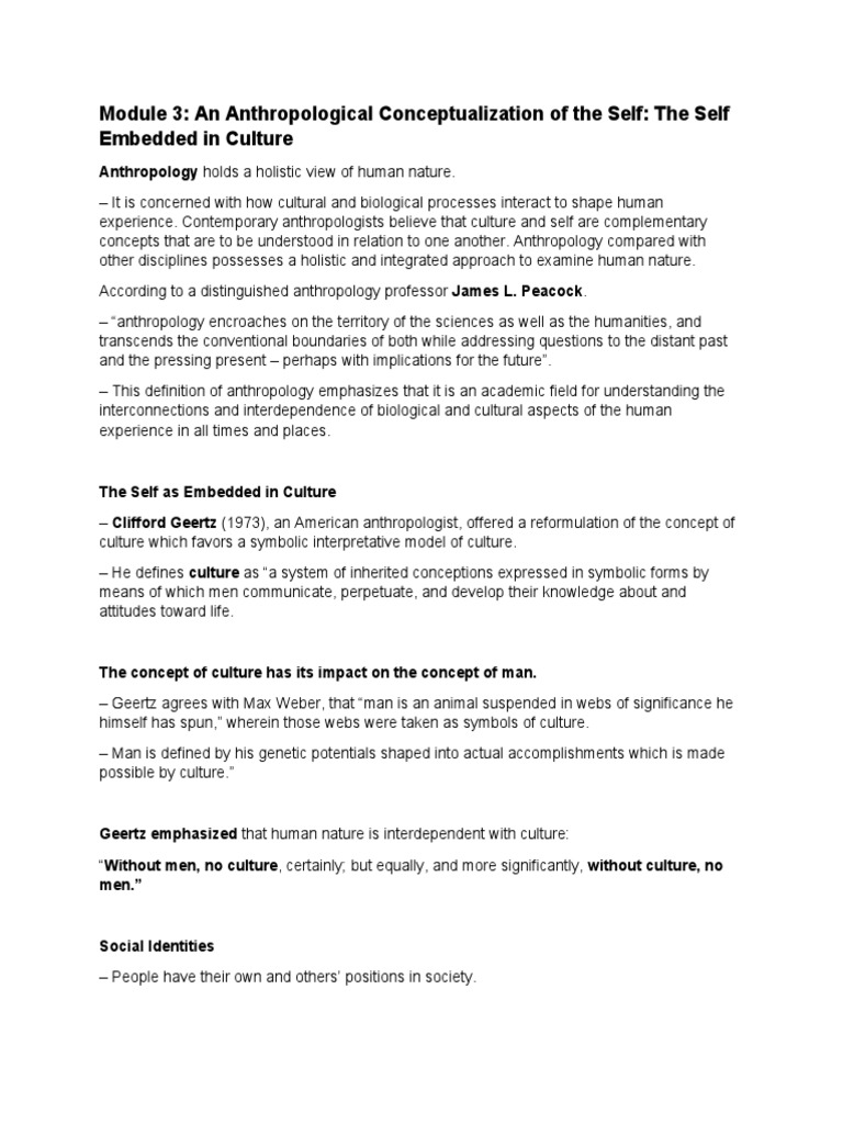 Uts Mod 3to4 PDF Anthropology Identity (Social Science)