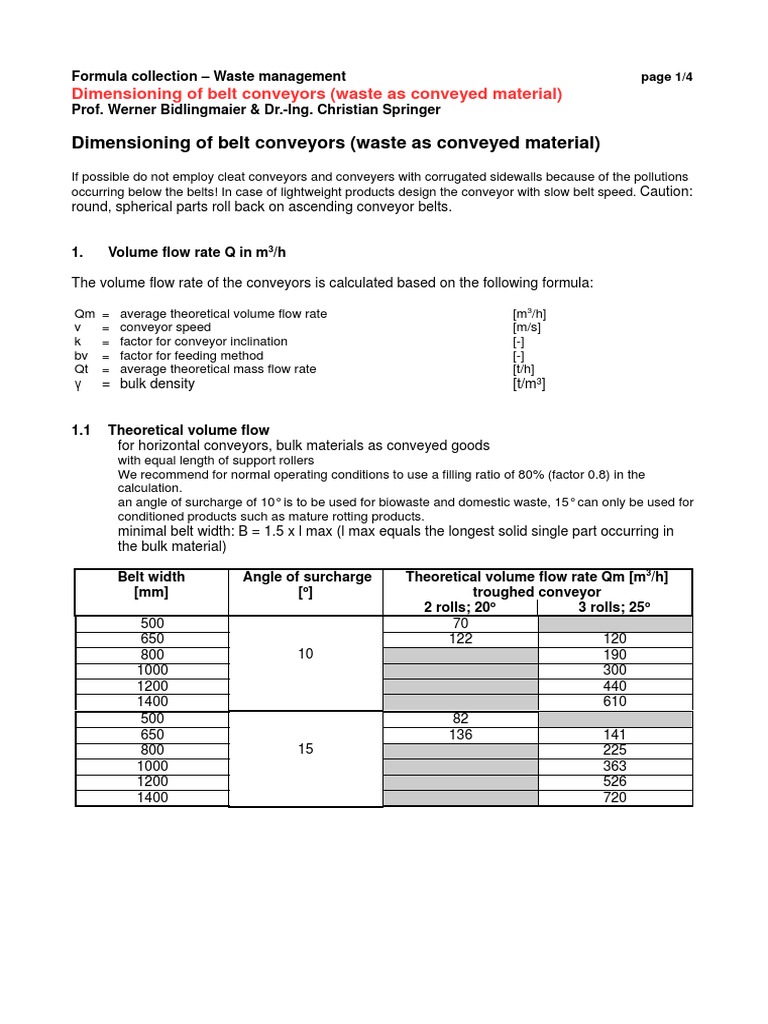 B 3 4 02FormulaCalculationconveyorbelt ENG Download Free PDF
