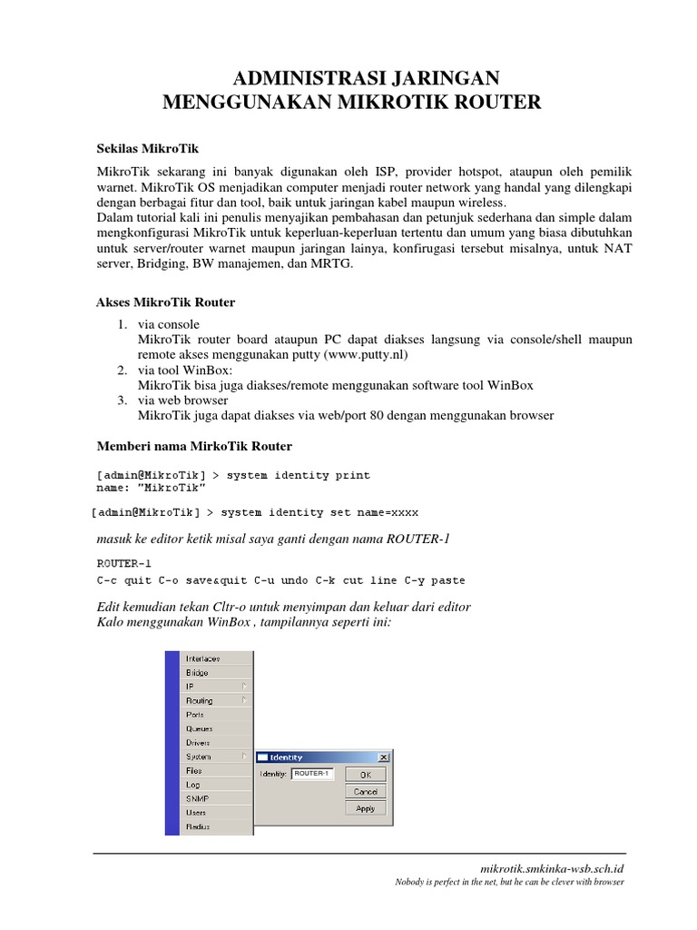 41877administrasi Jaringan Menggunakan Mikrotik Router Pdf