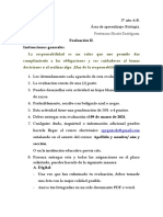 3º Año A-B. Evaluación 2 Biología. Prof. Rodríguez.