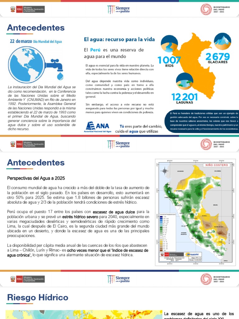 Crisis Hídrica y Soluciones de Riego en Perú | PDF | Agua | Escasez de agua