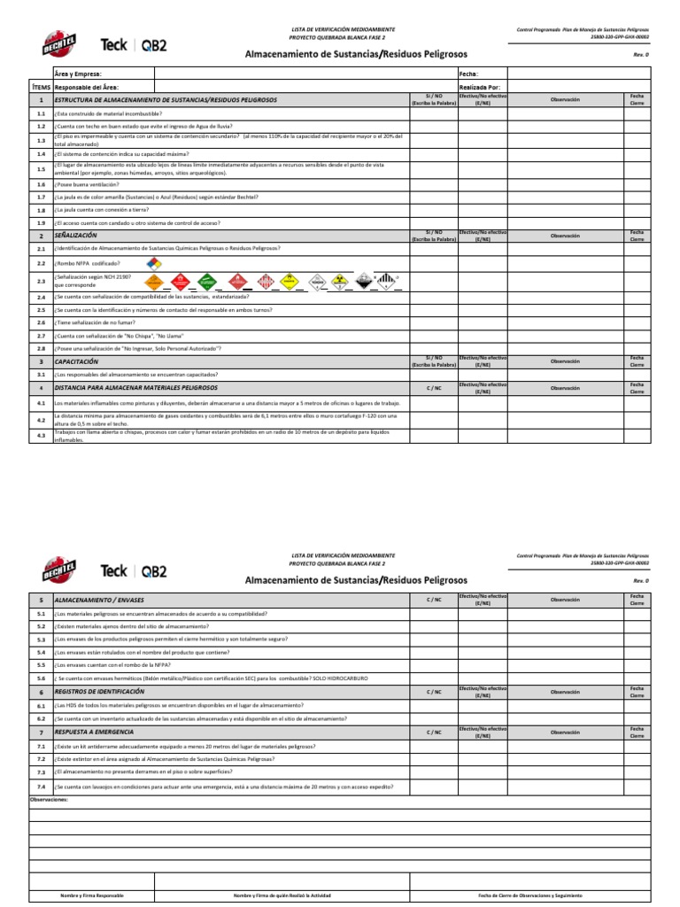 LV Ambiental Almacenamiento de SUSPEL-RESPEL | PDF | Mercancías ...
