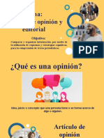 Artículo de Opinión y Editorial