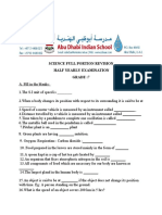 Grade 7 Full Portion Revision - Science