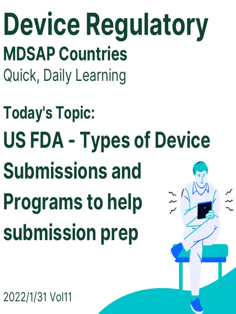FDA Device Submission Types Explained | PDF | Federal Food | Food And ...