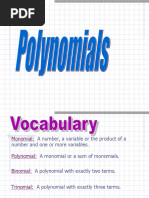 Introduction To Polynomials