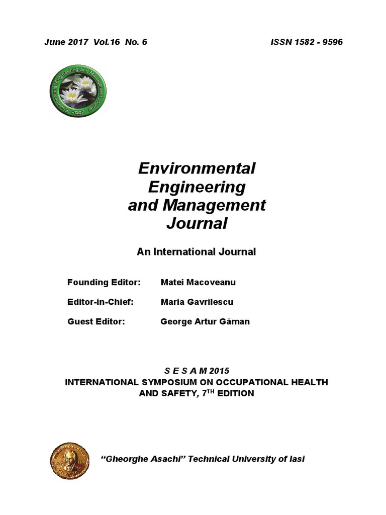 EEMJ Vol 16 NR 6 2017 | PDF | Natural Environment | Environmental ...