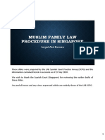 An Overview of The Muslim Family Law Procedures in Singapore