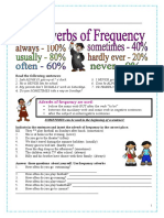 Frequency Adverbs Fun Activities Games - 612