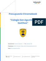 Colegio San Agustín - Chromebooks Lenovo