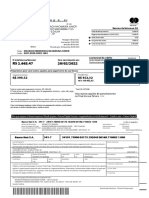 Extrato detalhado de fatura de cartão de crédito