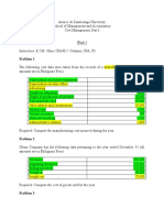 Cost Management Part 1: Manufacturing Costs and Inventory Calculations