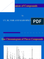 Identification of Compounds: Uv, Ir, NMR and Mass Spectrometries