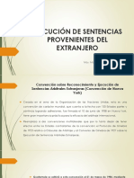 EJECUCIÓN DE SENTENCIAS PROVENIENTES DEL EXTRANJERO(1)