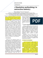 A study of simulation methodology in Construction Industry