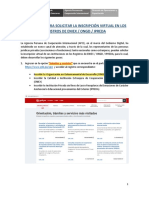 Instructivo para Solicitar La Inscripcion Virtual en Los Registros de ENIEX-ONGD - IPREDA PDF