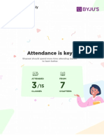 Attendance Is Key!: Shaswat's Monthly Progress Report
