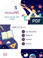 IELTS Reading: True, False, Not Given