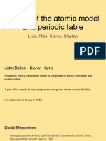 Hisotry of The Atomic Model and Periodic Table