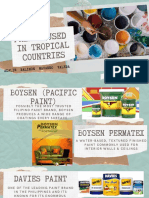 Paints Used in Tropical Countries